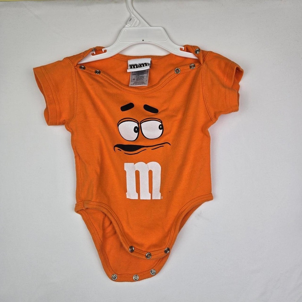 M&M's World orange baby onesie Size‎ 9 months